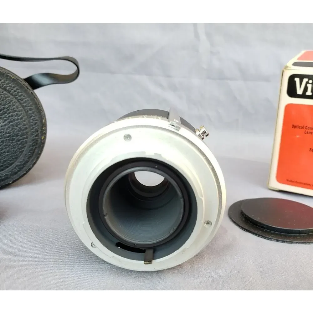 Vintage Vivitar Automatic Tele Converter 3x-5 Minolta Cameras Japan Leather Case